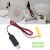 LR03 AAA Battery Eliminator USB Power Supply Cable Replace 1.5V AAA Battery For Electric Toy Flashlight Clock LED and more