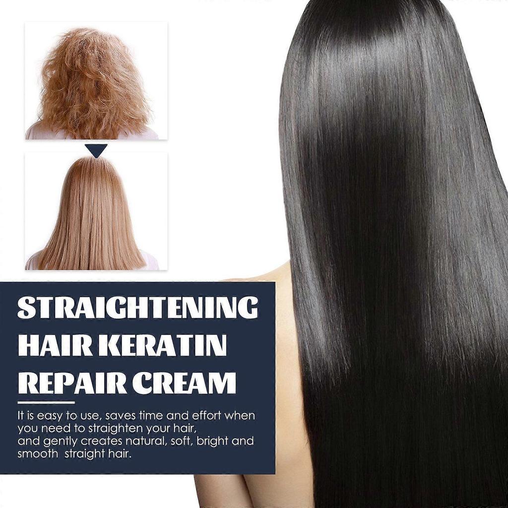 Haarglättung Keratin Ratin Reparaturcreme, Reparatur Seidige Haarpflege Feuchtigkeitsspendende Haarmaske Behandlungcreme