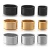 6pcs Stainless Steel Tube Stopper Spacer Beads Metal Positioning Buckle For Jewelry Making DIY Leather Cord Bracelet Accessories
