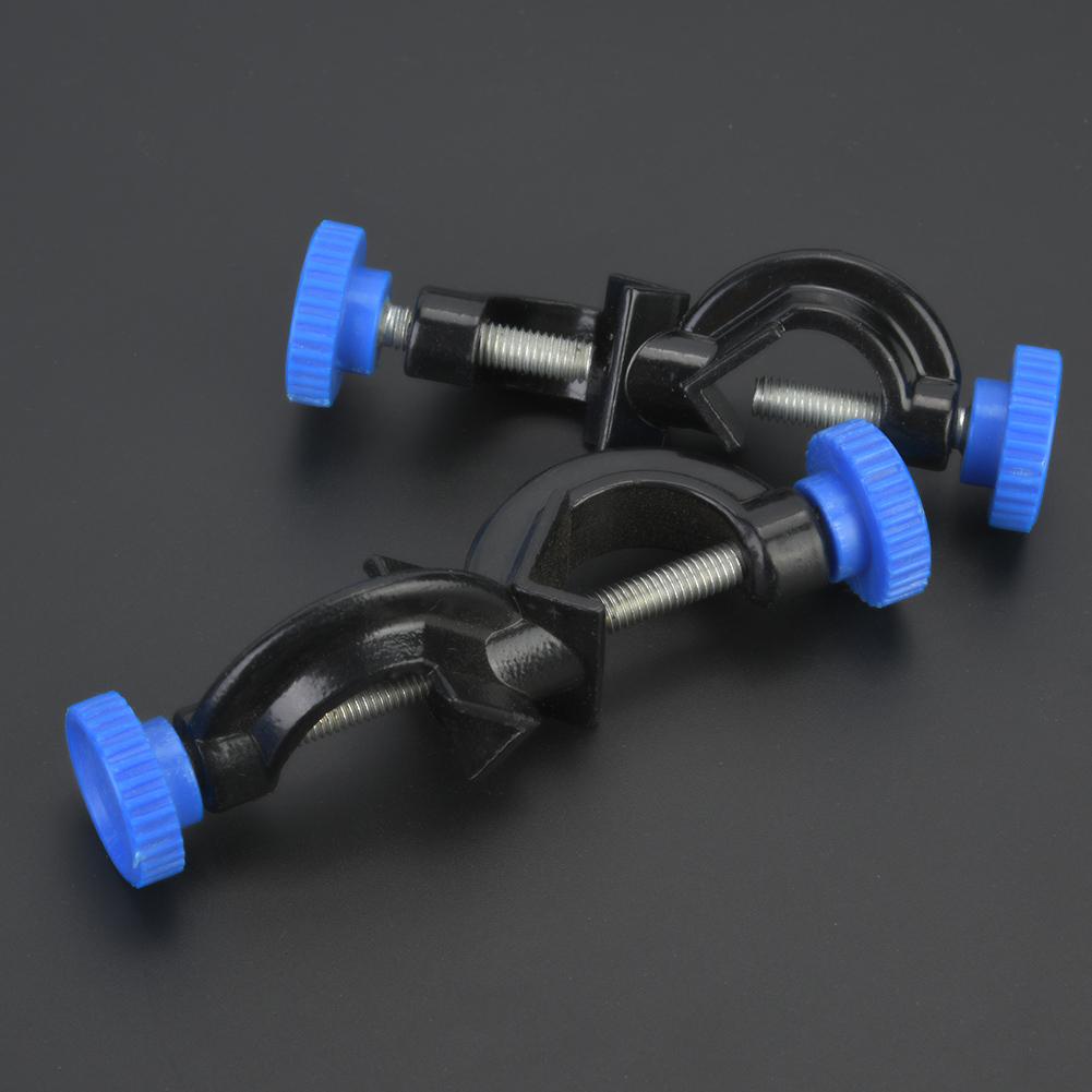 2 Pcs Aluminum Sprayed Cross Clamp Lab Stand Clamp Holder for Laboratory