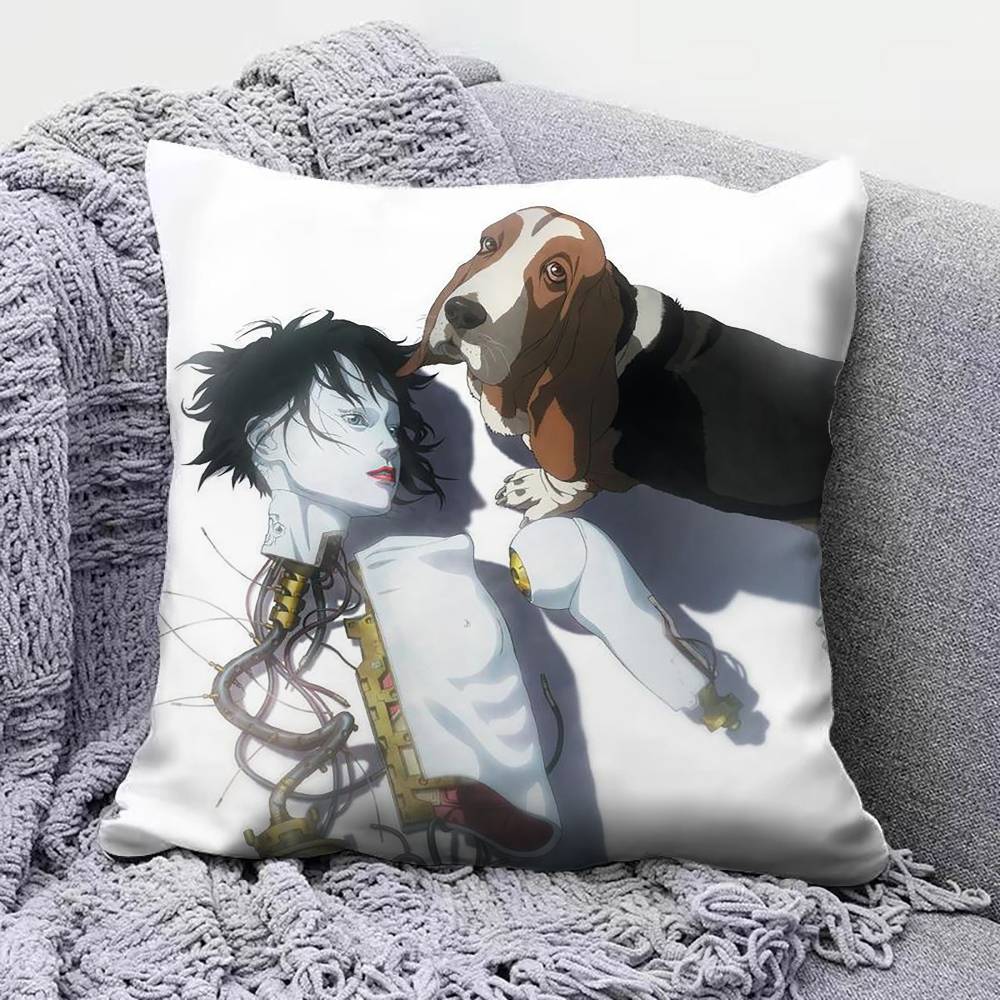 Ghost in the Shell Manga Motoko Kusanagi Pillow Covers, Home Sofa Cushion Covers and Aecorative Custom