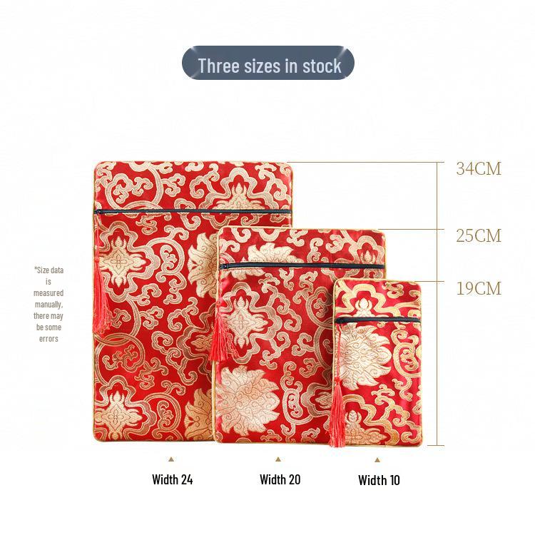 24x34 Vysoce kvalitní buddhistický sutrový vak - Odolný strážce pokladů Dharmy