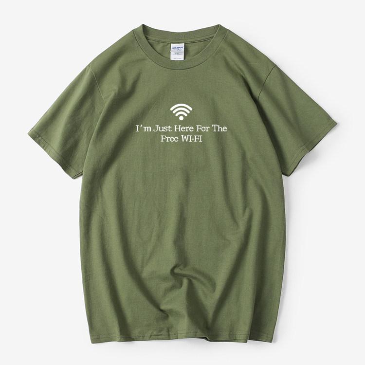 Funny Programmer Pure Cotton Printed Personalized Short Sleeved Summer New Unisexs and Womens Fashionable Casual Tshirt