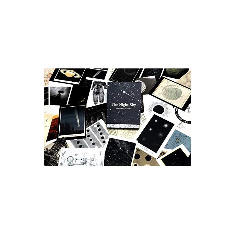 The Night Sky: Fifty Postcards (50 designs; archival images, NASA ephemera, photographs, and more in a gold foil stamped keepsake box;): 50 Postcards