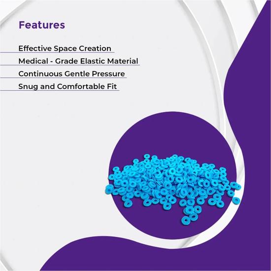 OrthoMetric Elastomerics Ring Separator Blue (Ø 5/32") - 60.04.1011