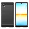 Silicone Case for Sony Xperia Ace 3 Ace3 Luxury Carbon Fiber Case for Sony Xperia Ace3 Matte ShockProof Phone Cover Coque Fundas