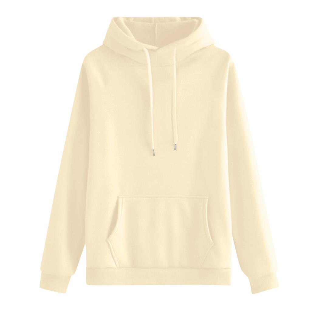 Women's Casual Round Neck Long Sleeve Sweatshirt Solid Color Sweatshirt