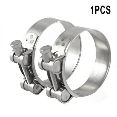 Hose Clamps-Clips Stainless Steel Heavy Duty T Bolt Exhaust Type 1-50 For Engine Intake Hose Exhaust Clamps Turbo Pressure Hoses