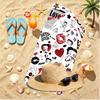 Betty Boop Print Beach Towel, Versatile Lightweight Absorbent Beach Towel for Pool Surf Yoga Bathroom, Perfect Birthday Holiday Gift