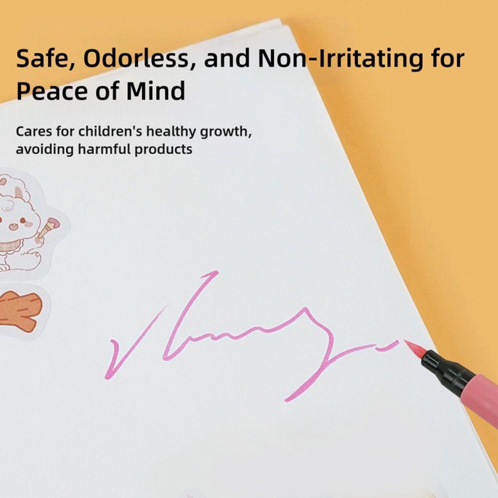 Non-toxic Acrylic Marker Pen Multiple Colors Soft Headed Marker Kindergarten Painting