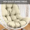 Outdoor Supply Hammock Thickened Egg Chair Cushion Seat Pad Backrest Pillow Rocking Chair Seat Mat Swing Chair Mat