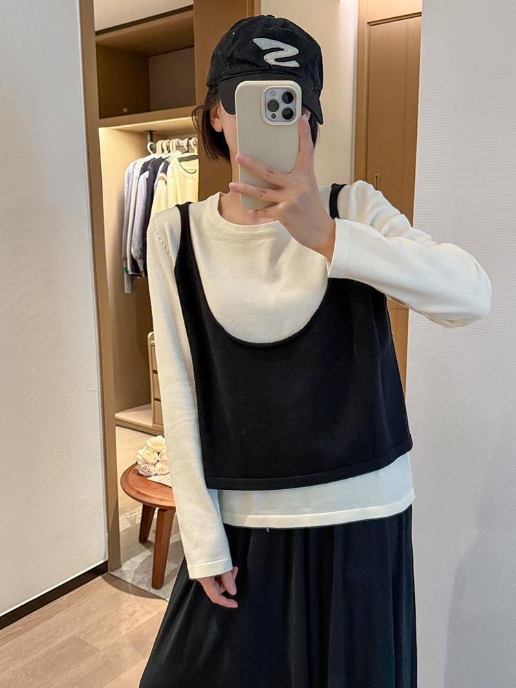 Women's Plus Size Knit Two-Piece Sweater Set - 2025 Autumn/Winter Collection