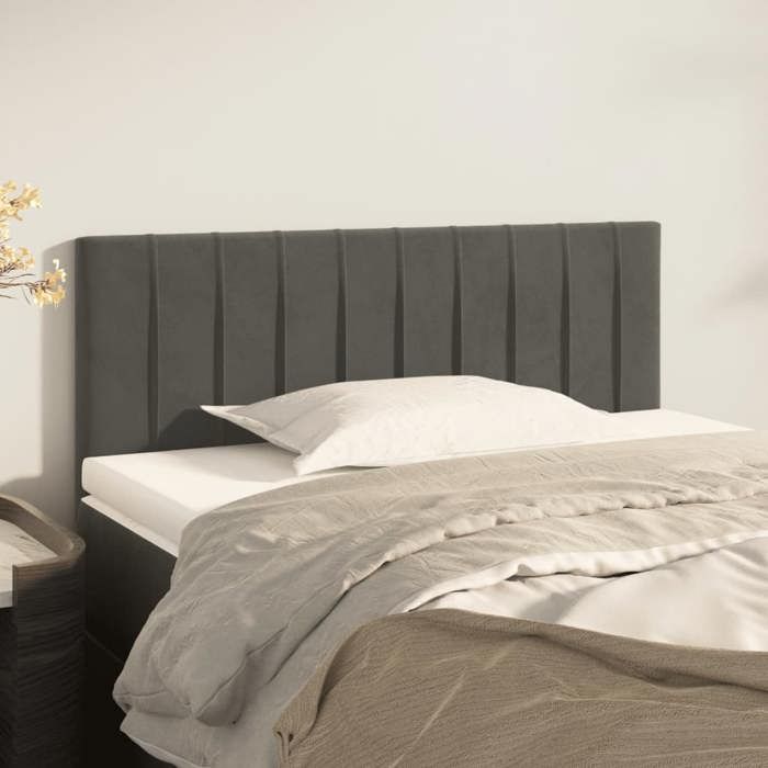 VidaXL Headboard Bedroom Furniture Bed Accessory Single Bed Headboard Interior Dark Grey 346237