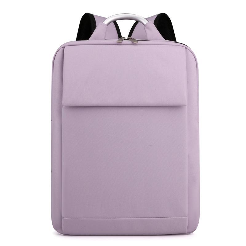 

TS JYL laptop bag,Simple Men Backpack 16 Inch Laptop Solid Unisex Bag 15.6-16 фиолетовый