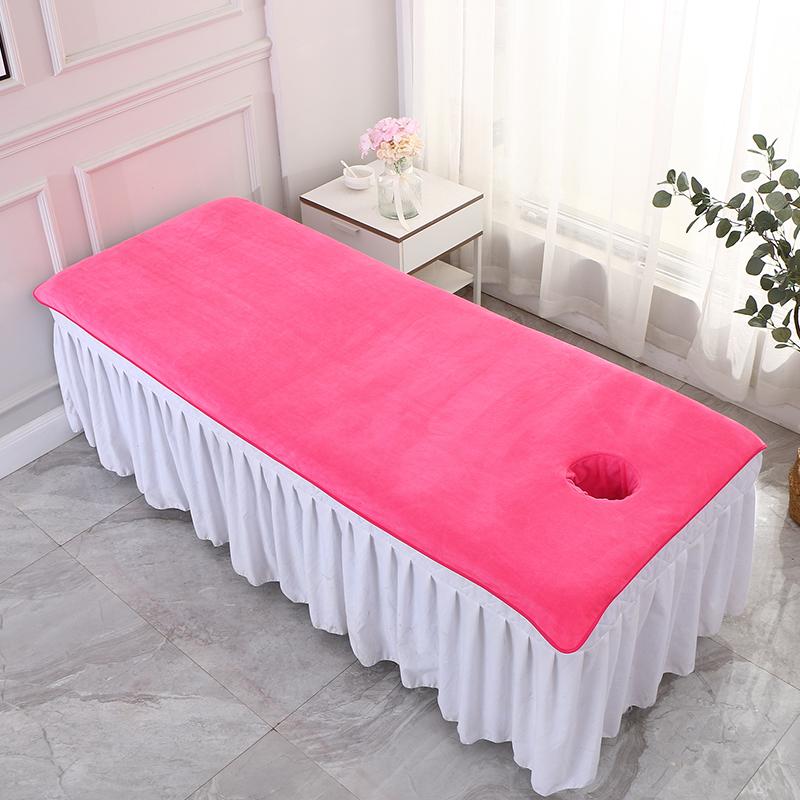 80x190cm Massage Sheet with Holes Absorbent Spa Sheet Large Microfiber Bath Towel for Beauty Salon Beauty Salon Supplies