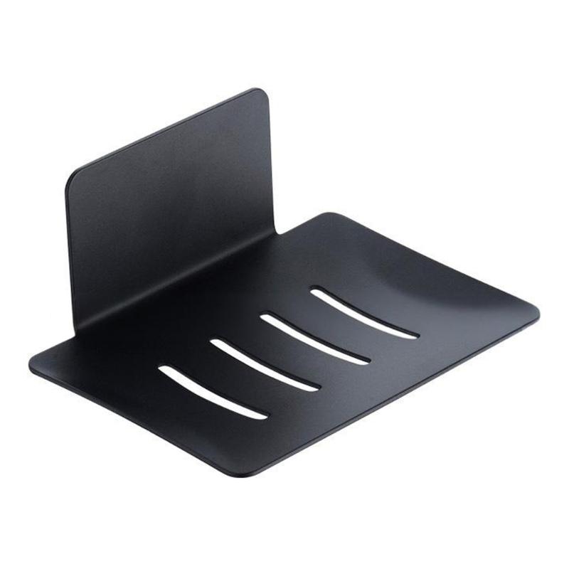 No Drilling Wall Mounted Soap Holder Stainless Steel Bathroom Organizers Drainage Tray for Kitchen Shower Shelf Dish