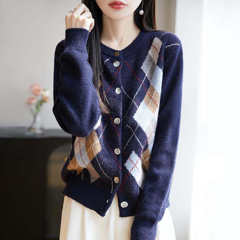 Cardigan ușor, 50% lână, 50% mătase de dud, pentru femei - tricotaje versatile pentru 4 sezoane pentru confort și stil pe tot parcursul anului