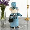 Christmas Felt Mouse Cute Felt Mouse Lady Figurine Needle Felted Mouse Ornament for Festive Holiday Tabletop Mantel Desk Decoration