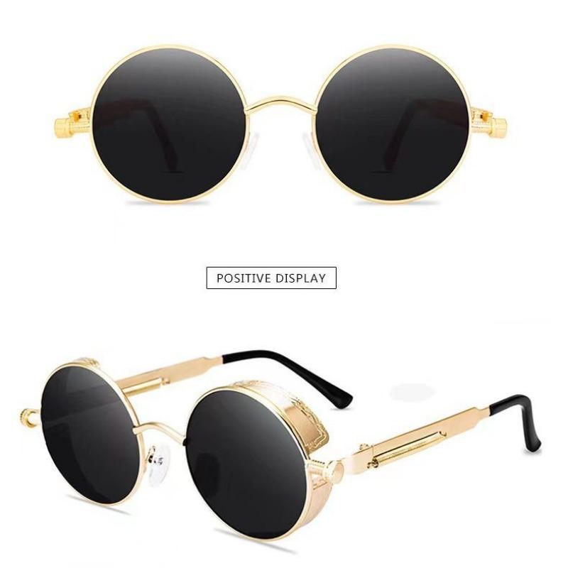 1PC Steampunk Sunglasses Metal Spring Foot Unisex Retro Vintage Eyewear for Men Women