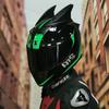 AIS motorcycle helmet men and women personality full helmet four seasons universal Bluetooth slot DOT ECE