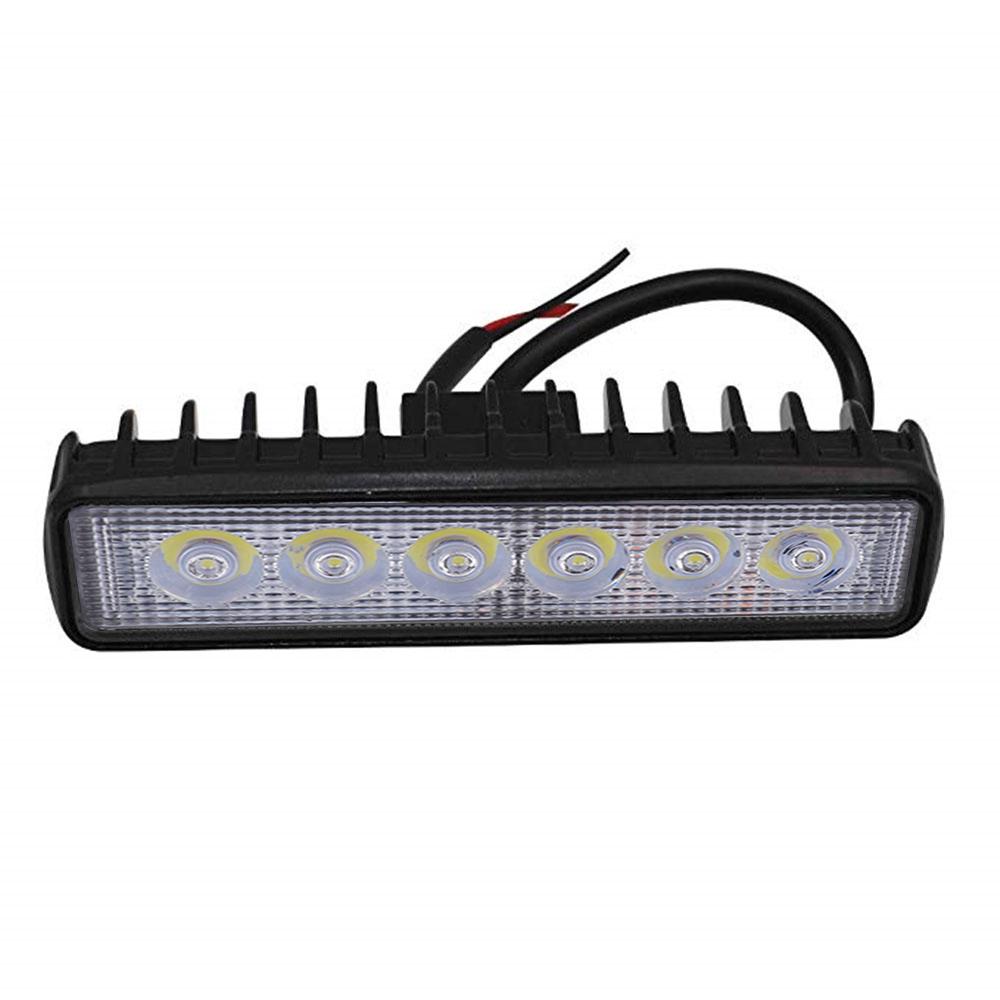 18W Motorcycle LED Light Driving Spotlight 800LM 6500K‑7500K White Light