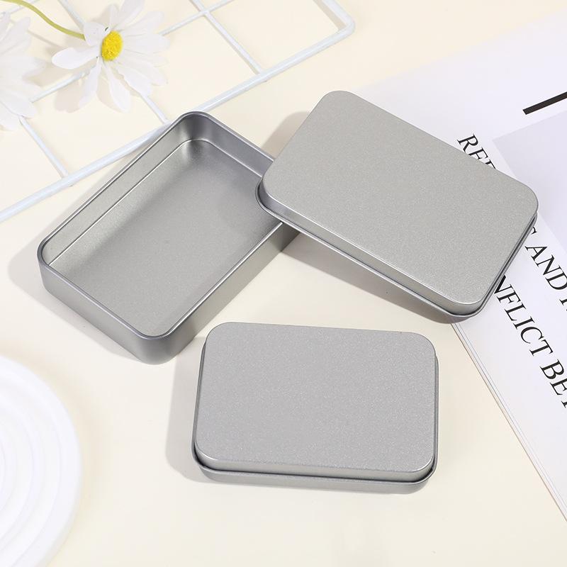 Portable Tin Jewelry Storage Box For Ring Earrings Necklace Mini Metal Multipurpose Container