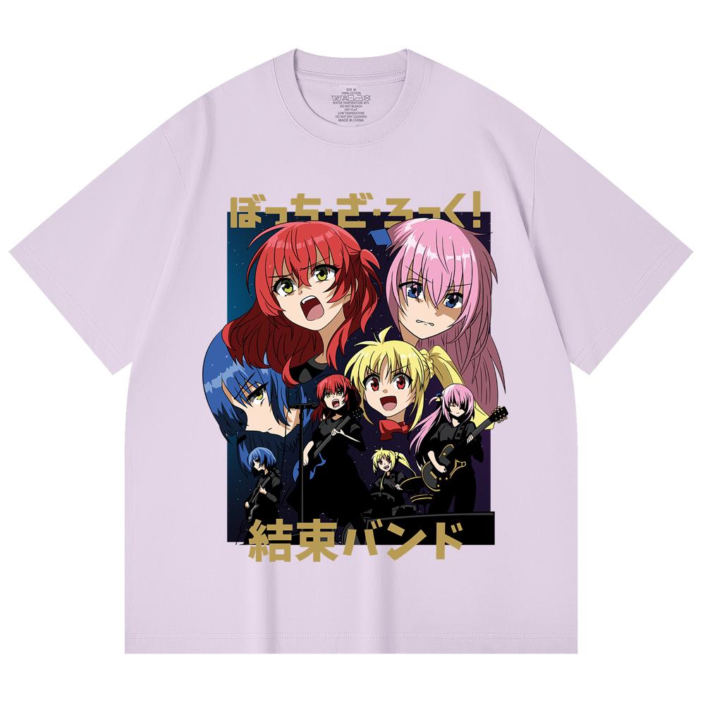 230 Gsm 100% Cotton Bocchi The Rock V1 Print Unisex Heavy Cotton T Shirt