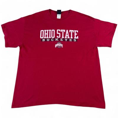 Vintage Ohio State Buckeyes T Shirt Adult Size XL Red Varsity Logo Tee