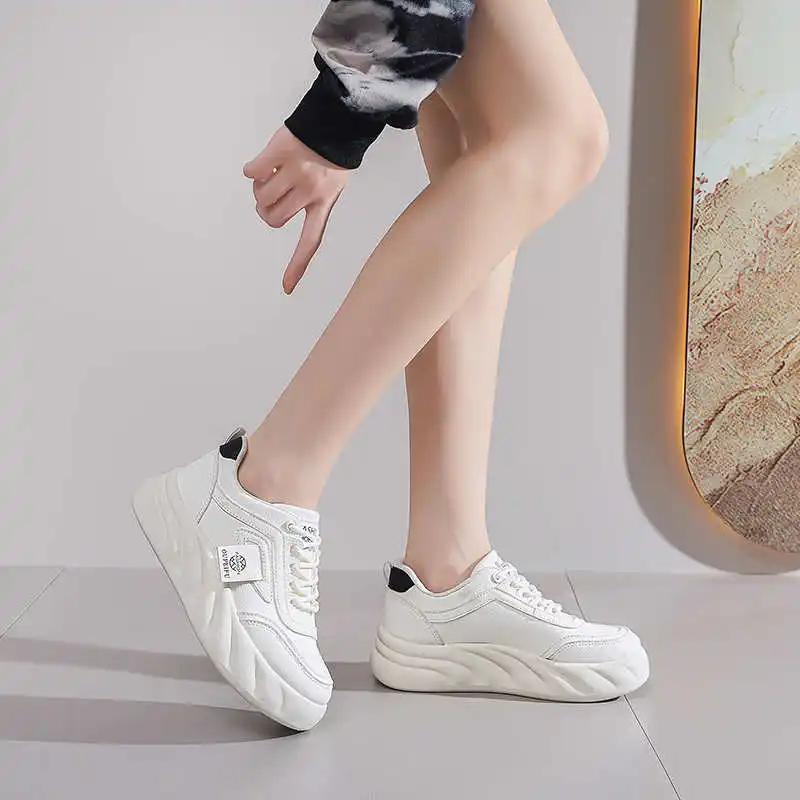 White Increases Height Dropshiping Casual Designer Sneakers For Women Shoes Brand Luxury Women Sports First Degree Brand