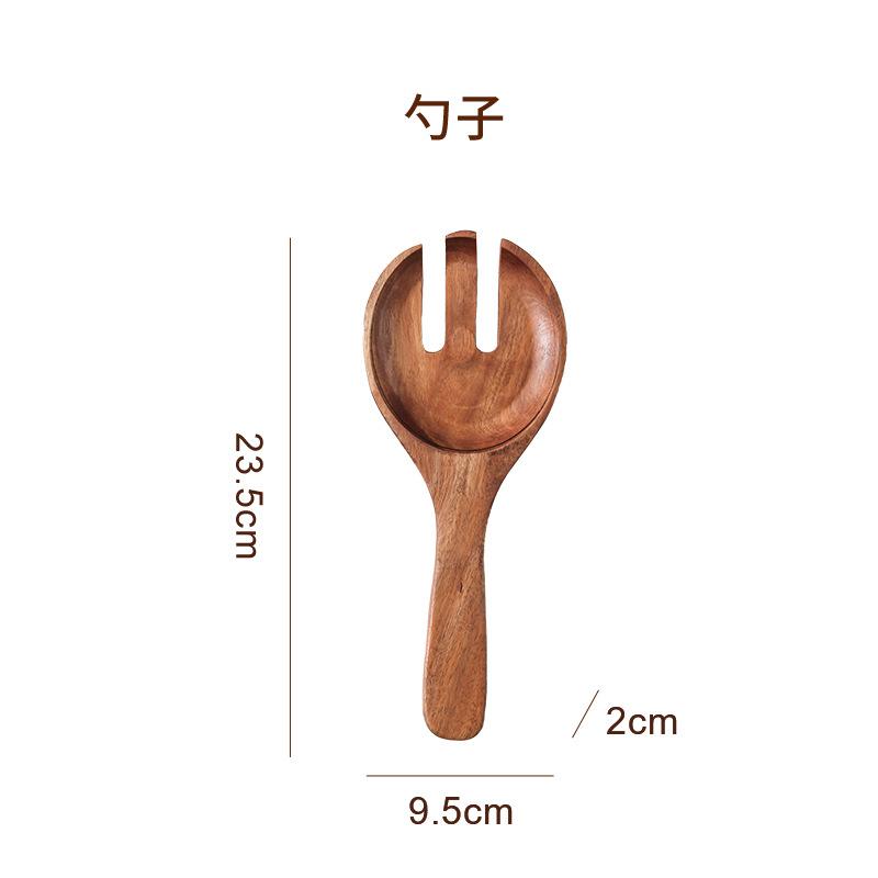 

Ins Simple Glass Fruit Plate Salad Bowl High Beauty Transparent Glass Bowl Acacia Wood Base No.5 Salad Bowl