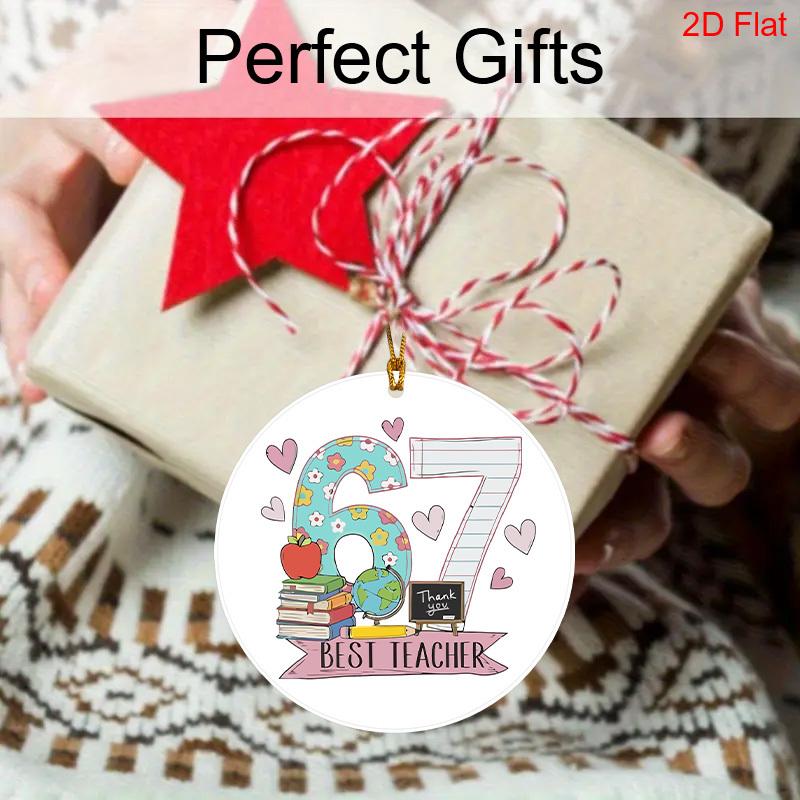 Six Seven Christmas Ornament, Teacher Six Seven Ornaments, 67 Meme Ornament, Gifts for Teacher From Student, Funny Teen Gift, 67 Meme Gift