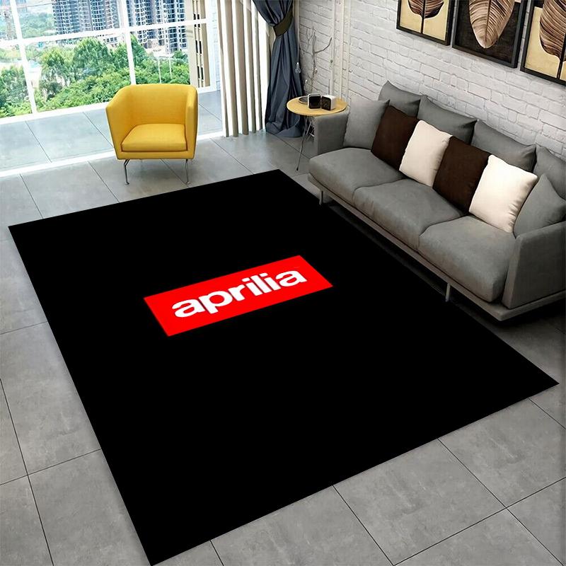 Racing Car A-Aprilia Logo Moto Carpet Rug for Playroom Bedroom Living Room Sofa Home Decor,kid Game Area Rug Non-slip Floor Mat