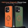 Case For OPPO Reno16 FS 16F New Matte Built-in for Magsafe Magnetic Vegan leather Protect Cover For OPPO Reno 16F Shell Bumper