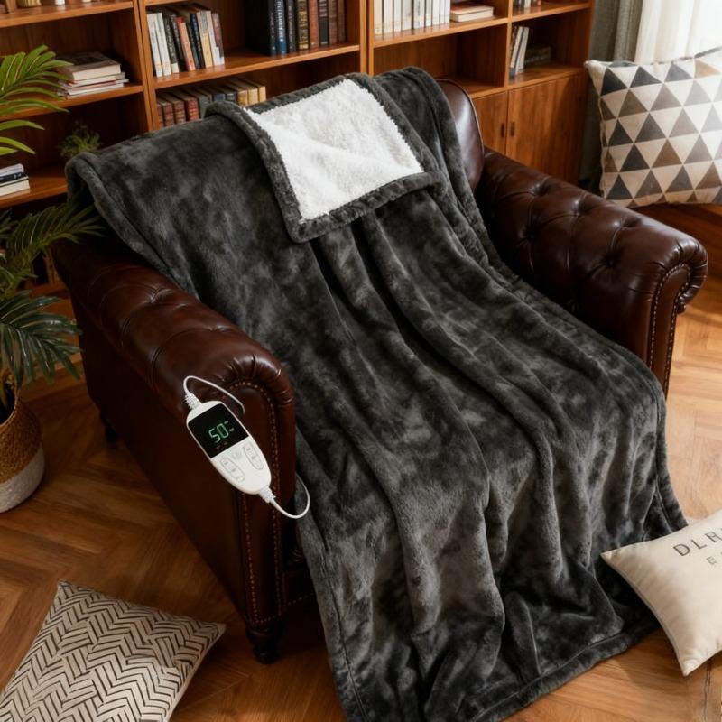 Electric Blanket Double-faced Velvet Automatic Thermostat Electric Heating Blanket Heated Blanket Body Warmer Thermal Mattress