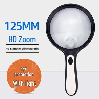 LED-beleuchtete High-Definition-Lupe für Senioren: Ideal zum Lesen und zur Erkennung von Presbyopie mit hoher Vergrößerung und genauen Markierungen.