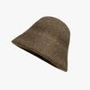 Korean Version of Warm Bucket Hat Showing Face Small Basin Hat Autumn and Winter Fisherman Hat Versatile Hat with High Appearance and Daily Travel Hat