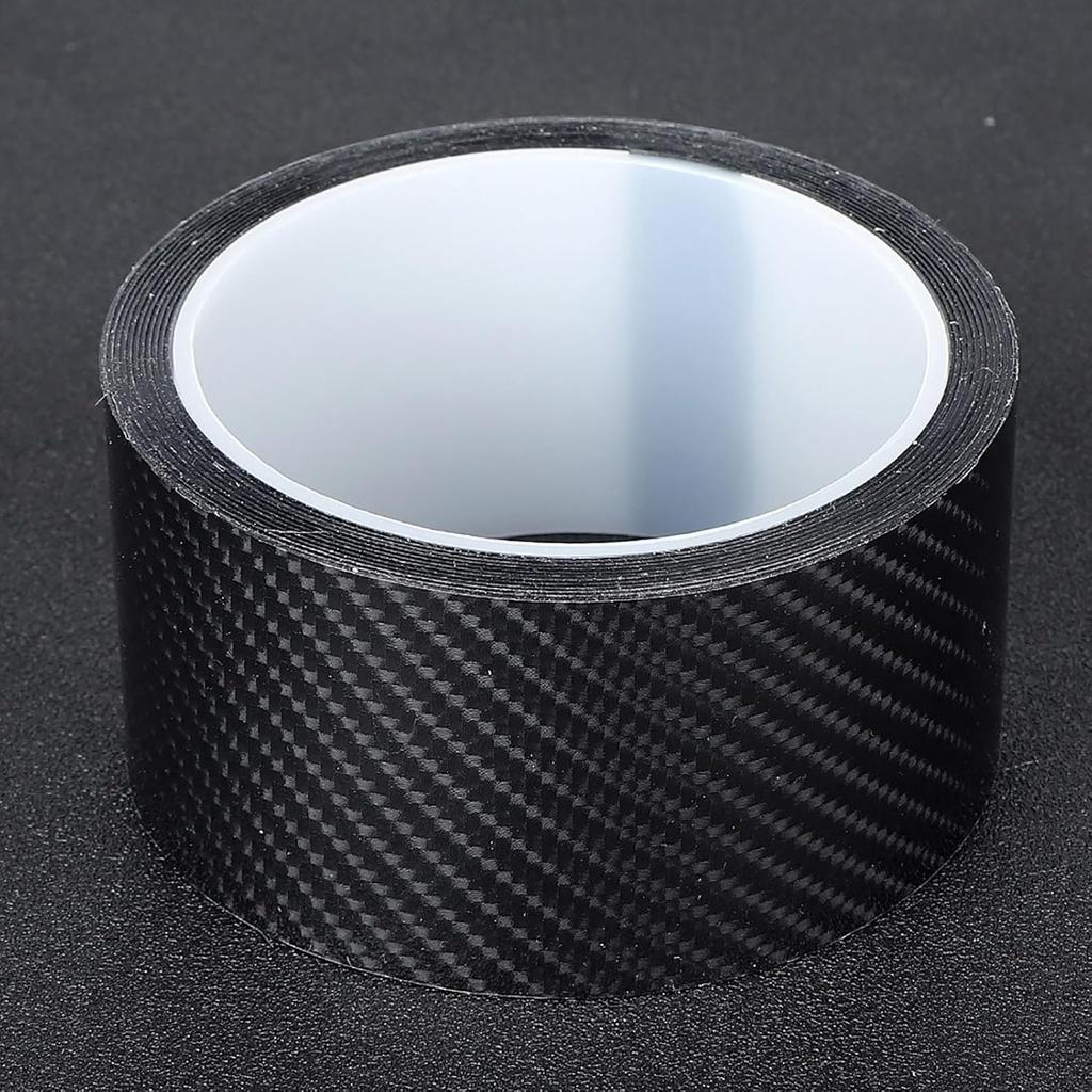 Carbon Fiber Strips Anti Scratch Carbon Fiber Protective Film Dry Carbon Fibre Detailing Wrap Tape Car Door Edge Guard Sticker Black Carbon Fibre