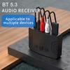 1-20PCS Bluetooth 5.3 Audio Receiver U Disk NFC RCA 3.5mm AUX Jack Stereo Music Wireless Adapter with Mic For Car Kit Speaker