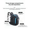 Snow Boots Snowboard Backpack, Oxford Cloth Waterproof and Wear-resistant Skateboard Outdoor Travel Bag Large Capacity Storage