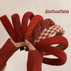 Red Vintage Christmas Headband for Women - High-End Internet Celebrity Style 2022