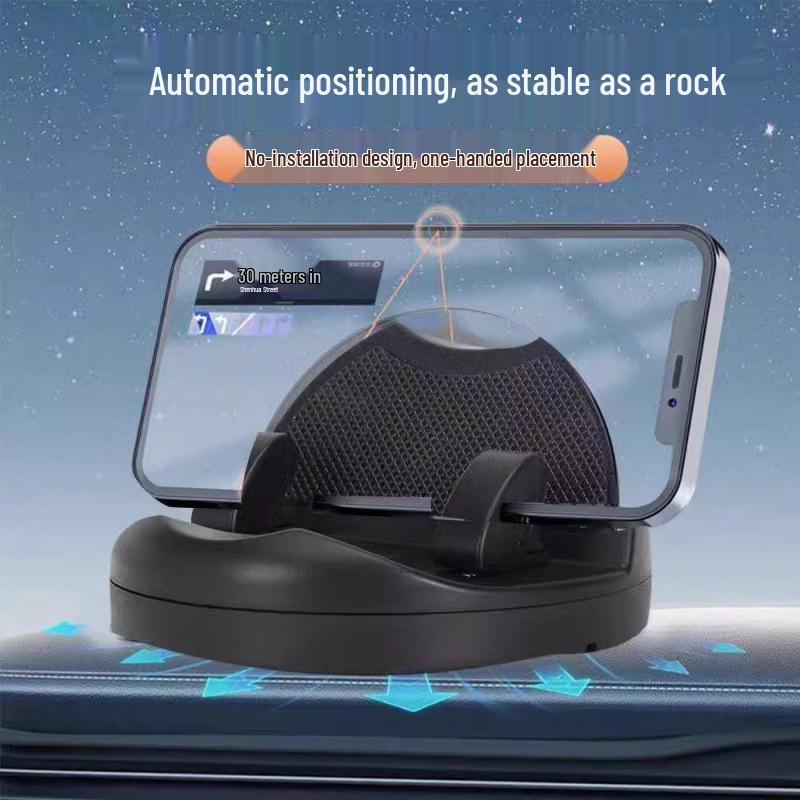 

Auto-Clamping Rotatable Car Phone Holder with Parking Number Display