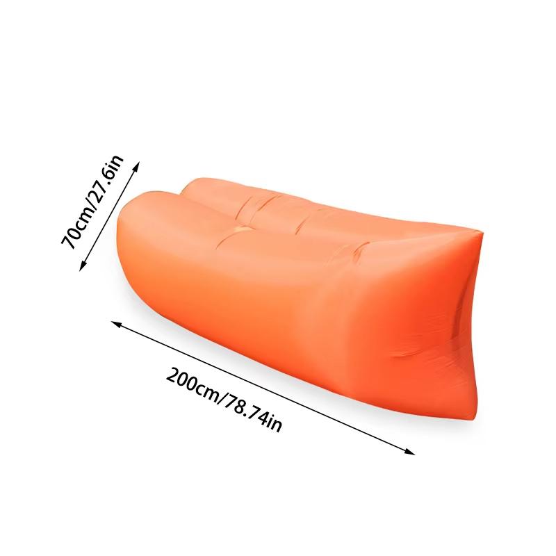 Portable Single Person Lazy Inflatable Sofa Air Sofa Bed Folding Camping Sleeping Bag for Outdoor Beach Comfortable Rest