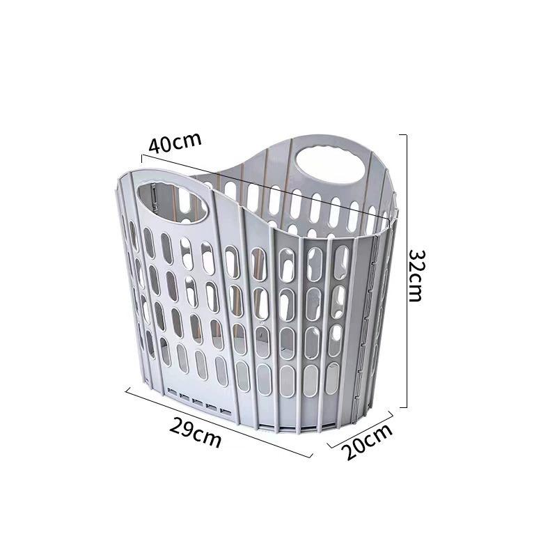 Panier à linge pliable style bohème avec poignée - conception rectangulaire en plastique durable, respirant et léger