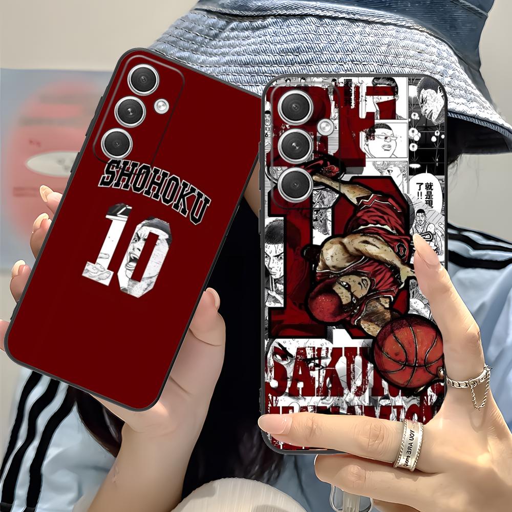 Anime Slam Dunks Phone Case for Samsung Galaxy S26 S25 S24 S23 S22 S21 S20 Note20 Plus FE Ultra Colorful Cover Cover Cellphones
