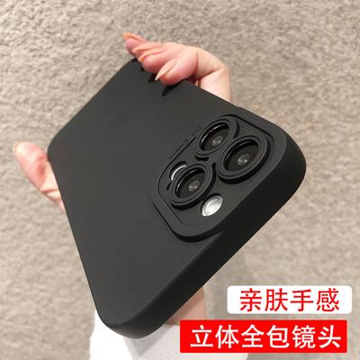 Capa de Telefone Roxa Macia Fosca de Luxo Para iPhone 11 12 13 14 Pro Max XS X XR 7 8 Plus Capa Original de Silicone Líquido à Prova de Choque