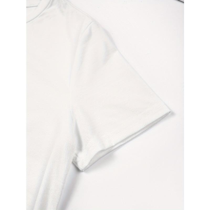 European sizes Fashion Print Men'S T-shirt | Simple Cut Highlights Masculinity, Pure, Combining Calm Solid Color with Vibrant Prints