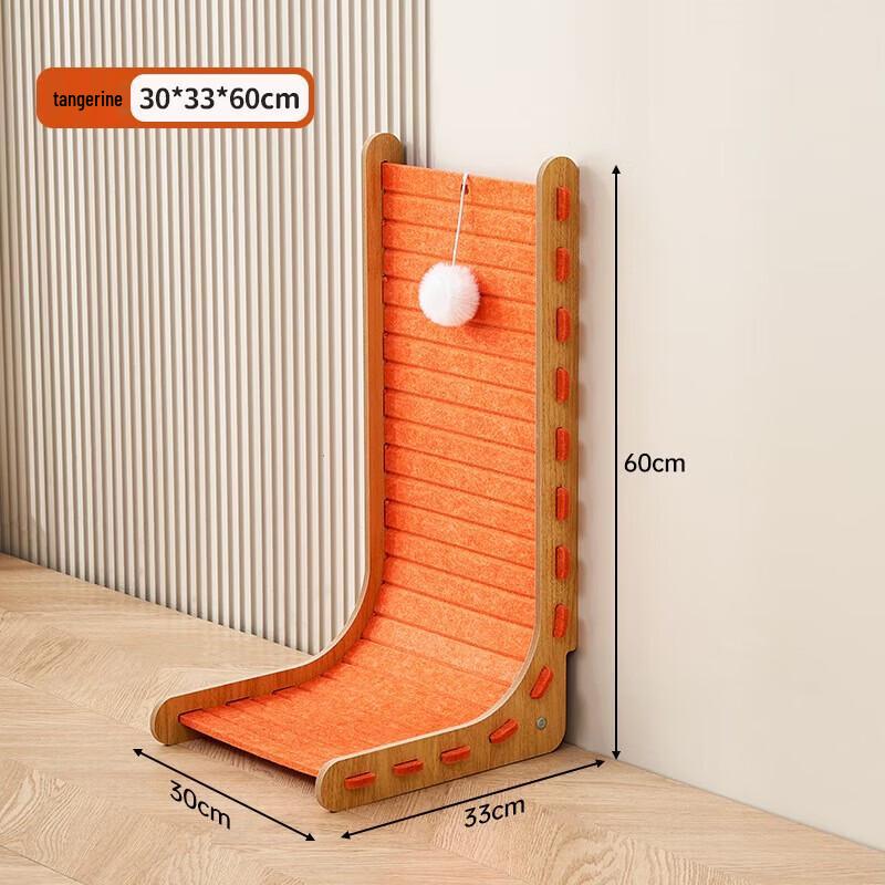 L-Shaped Felt Cat Scratcher & Lounge Bed