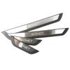 4Pcs/Lot ABS Stainless Steel For - KIA SONET Door Sill Pedal Welcome Scuff Plate Decoration Cover
