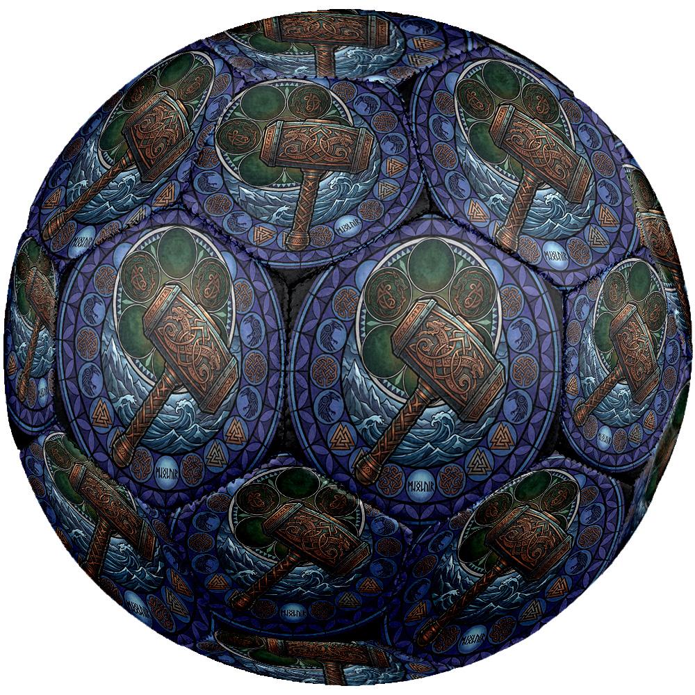 Hammer Glass Round Football Size 5 Adult Ball Suitable for Training Matches and Outdoor Team.