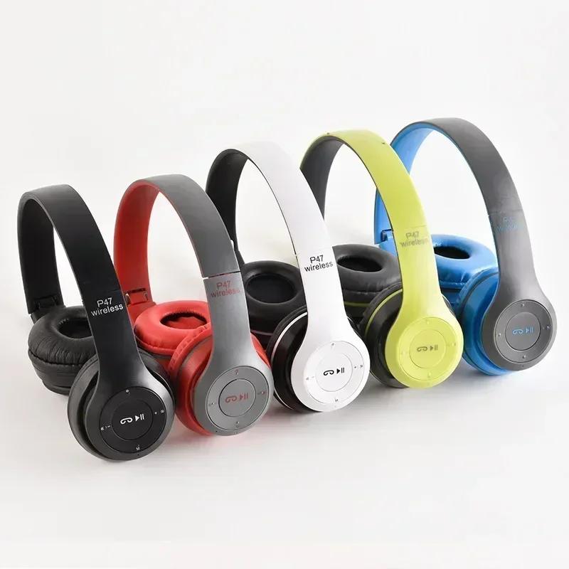 Bluetooth 50 Wireless Headphones Foldable HIFI Stereo Bass with Mic USB Adapter for iPhone Gaming